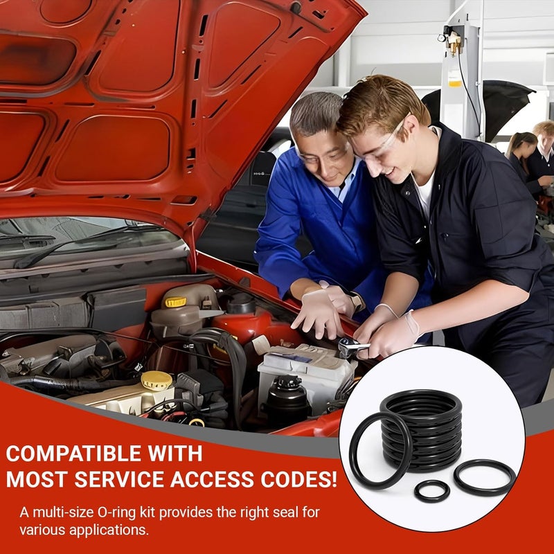 GOFIRA 419Pcs of 32 Varieties of O-Ring Seal Kit in Nitrile Rubber Material for Automotive,Plumbing,Solenoid Valves,Mechanical Bearings,Air & Water Fitting Seal Leak Repair,Black Clolor - Image 5